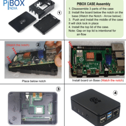 Alternative view of PiBOX India Raspberry PI 4 case + Dual speed Fan (8000RPM / 6500 RPM)