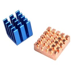 PiBOX India Raspberry PI Heatsink, Raspberry PI - 2 Piece Heavy Copper and Aluminium Heatsink Cooler Cooling Kit for Pi 4, Pi Model 3B+