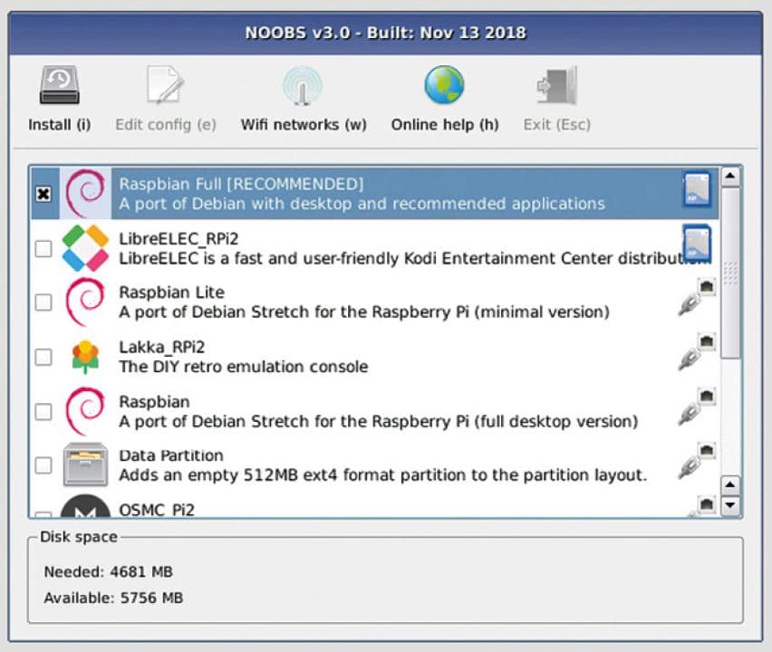 Installing OS from NOOBS  Pibox India® - Home for Raspberry PI