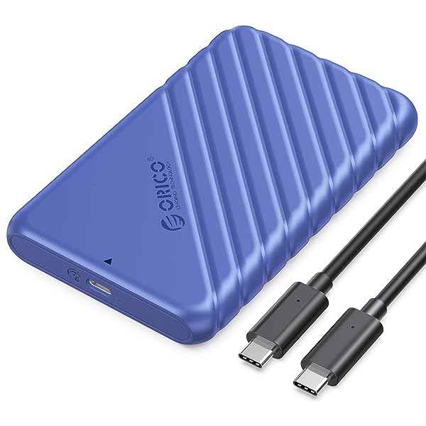 ORICO 2.5'' Hard Drive Enclosure Type-C USB 3.1 Gen2 to SATA 6Gbps Computer  External HDD Enclosure for 7 9.5mm HDD SSD Support UASP Compatible WD