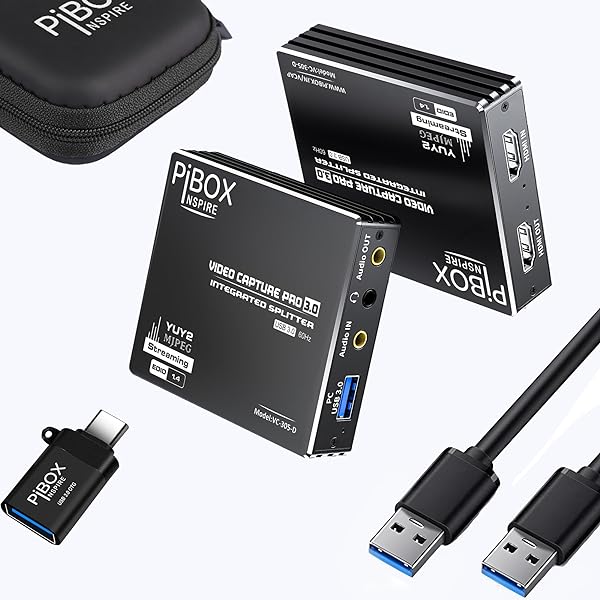 PiBox India 4K HDMI Video Capture Card Device PRO for Streaming
