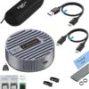 M.2 NVMe NGFF SSD Docking Station - PiBOX India Dual Protocol NVMe SATA Dock USB 3.0 10Gbps, Heavy Aluminum M.2 SSD Dock with Heat Dissipation, Tool-Free M Key B&M Key 2230/2242/2260/2280 RTL9210B