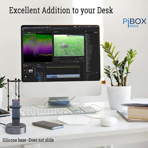 M.2 NVMe NGFF SSD Docking Station - PiBOX India Dual Protocol NVMe SATA Dock USB 3.0 10Gbps, Heavy Aluminum M.2 SSD Dock with Heat Dissipation, Tool-Free M Key B&M Key 2230/2242/2260/2280 RTL9210B - Image 4